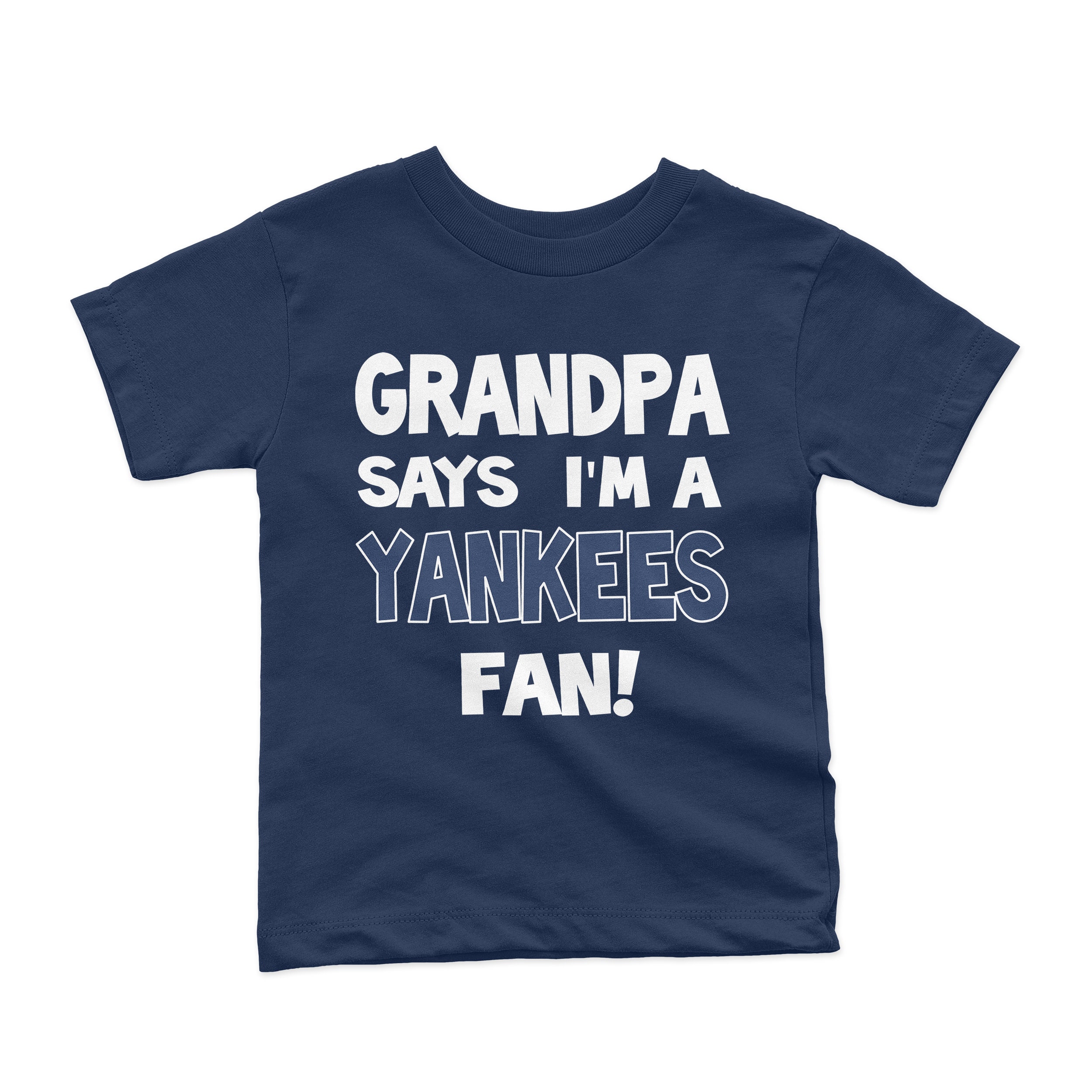Grandpa Says I'm a Yankees Fan Kids T-shirt - Etsy