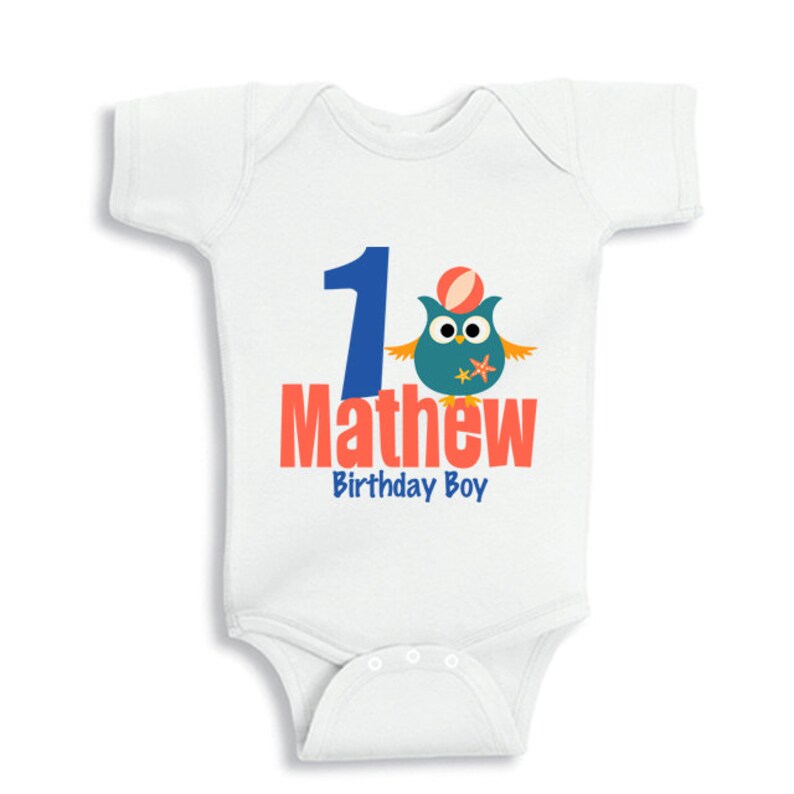 Personalized 3 Years Old Birthday Boy Nautical Owl Kids Shirt - Etsy