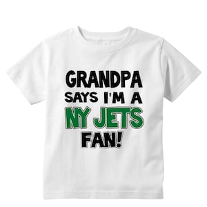 Grandpa says I'm a Jets Fan Kids Shirt