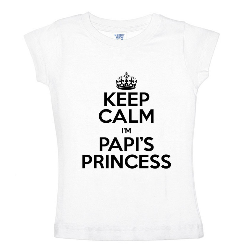 Keep Calm I'm Papi's Princess Kids Shirt or Baby - Etsy
