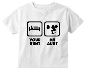 CrossFit Aunt Kids Shirt or Baby Bodysuit