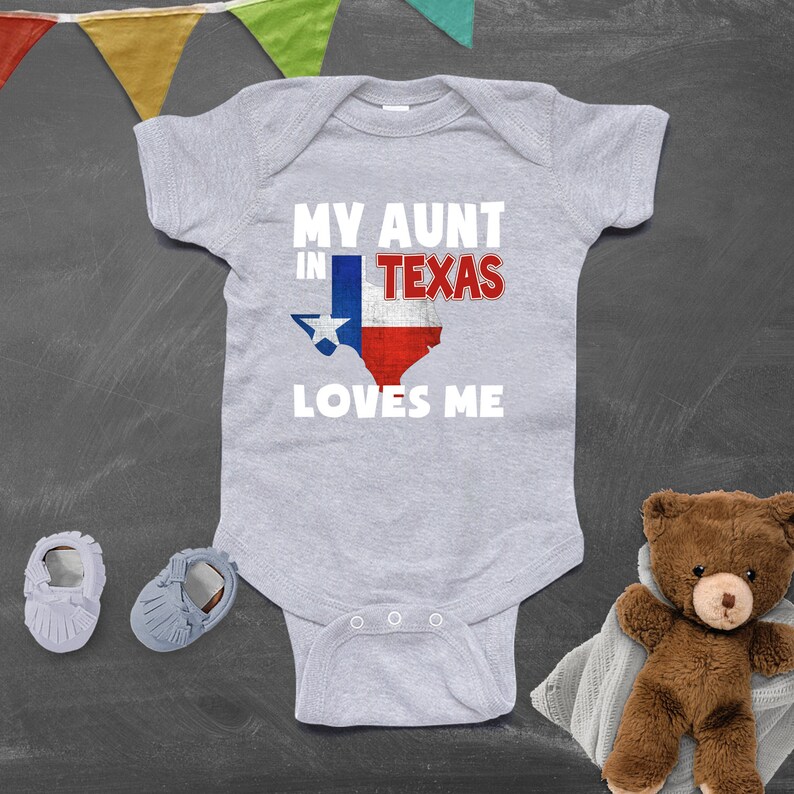 My aunt in TEXAS loves me kids shirt, My aunt loves me, Someone in Texas loves me, Texas kid, Texas Shirt, Texas Baby shirt image 4