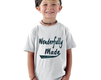 Wonderfully made Psalm 139-14 Kids Shirt or Baby Bodysuit