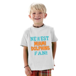 Newest Miami Dolphins Fan Kids Shirt or Baby Bodysuit