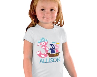 Pirate Birthday Girl Shirt