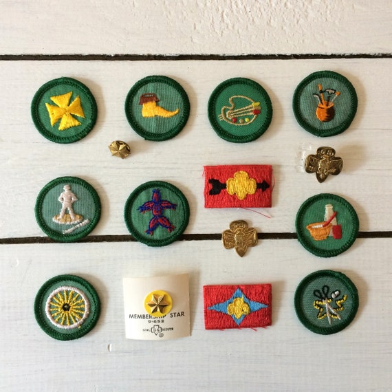 Vintage Girl Scouts Badge Collection Girl Scout Pins Girl Etsy