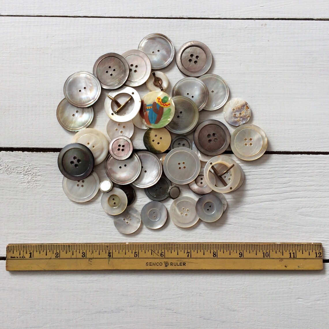 Vintage Button Collection Vintage Buttons Mother of Pearl Etsy