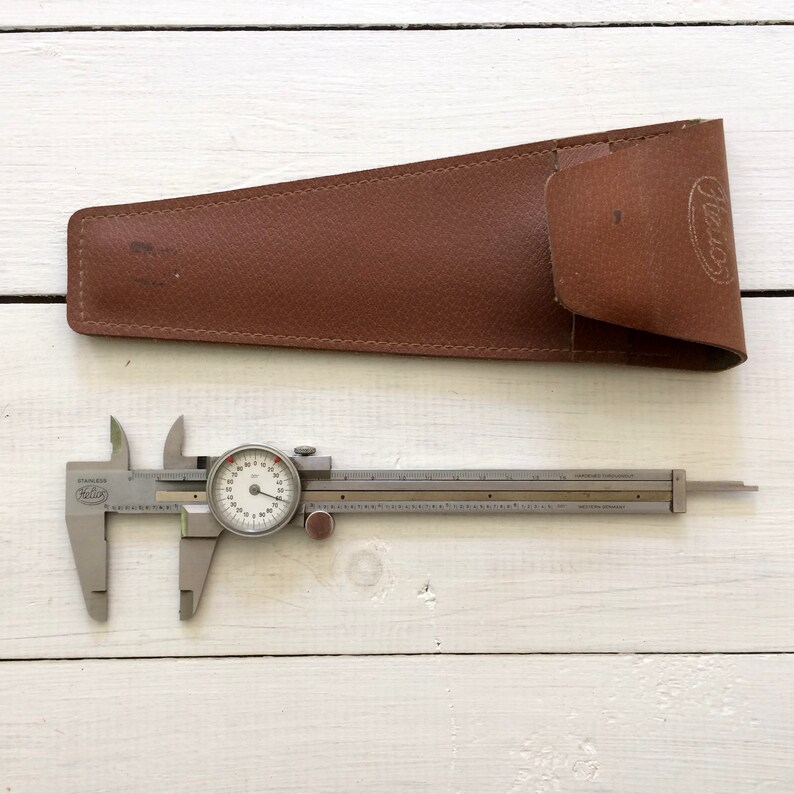 Vintage Helios Dial Caliper Made in Western Germany Etsy