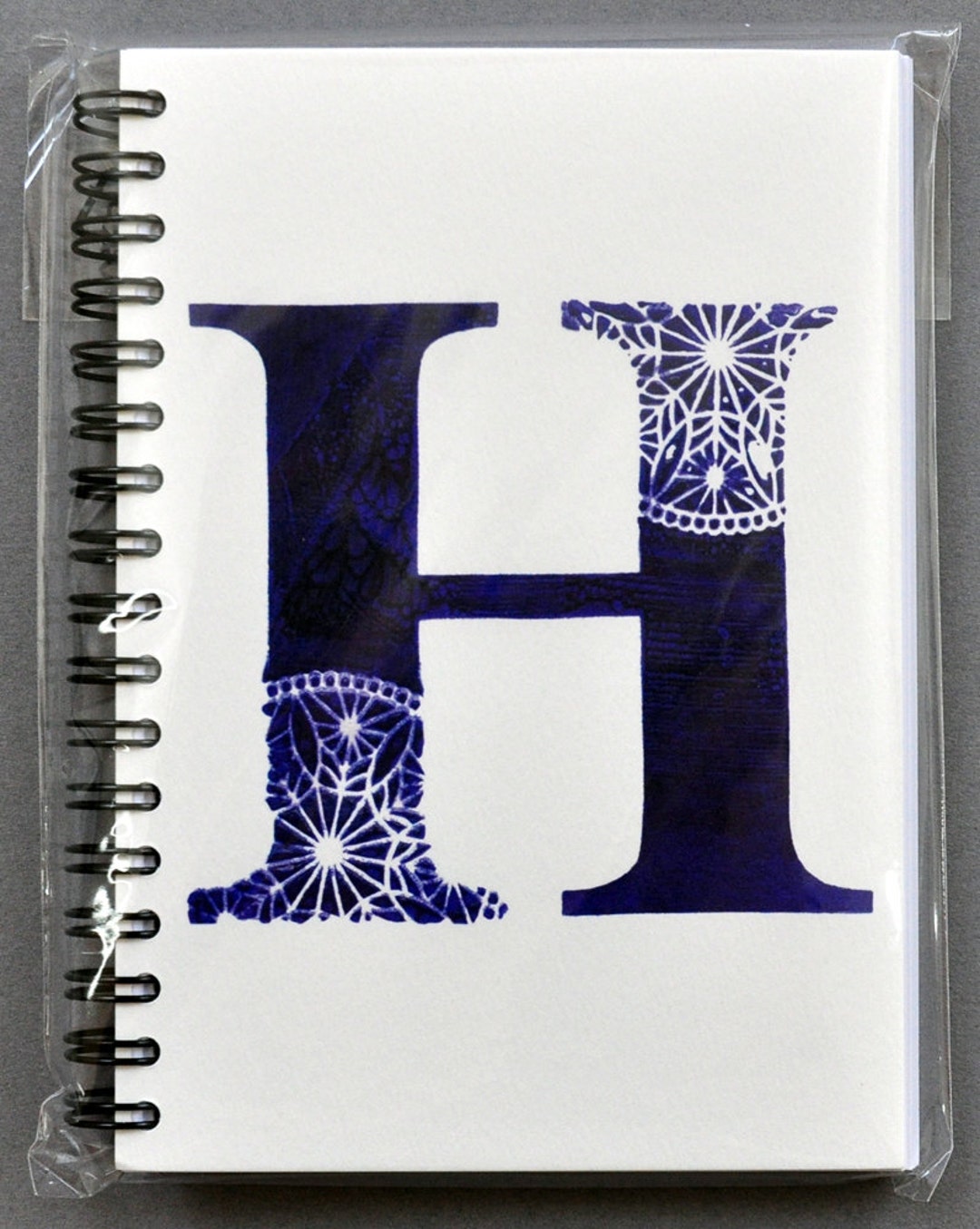 Notebook In Letters Blue Letter Notebooks, Alphabet Notebooks, Notebooks for Friends and ...