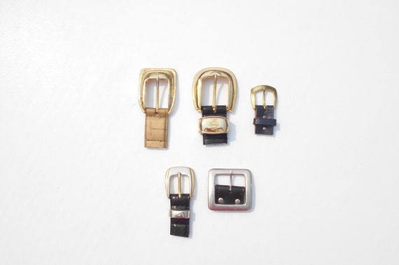 Lot of 5 Handmade Metal Belt Buckles and 3 Woven Sashes Custom 3 Piece Rope Belt Set | Hyo Silver main image 3