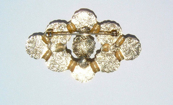 80s ORNATE Goldtone Brooch by 1928 Jewelry - image 2