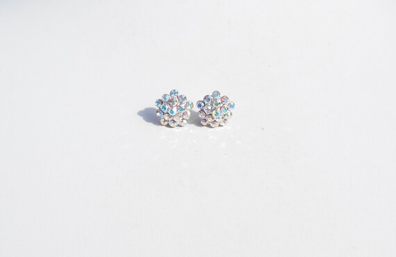 80’s  Sparkling Cubic Zirconia crystalline Cluste… - image 6