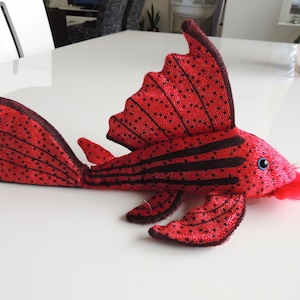 Plecostomus Crimson Plushie by GreenPleco