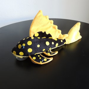 Plecostomus Plush Plushie toy sucker fish Sunshine image 1