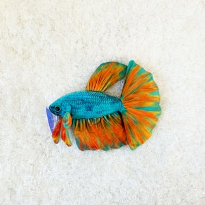 Opal Betta Fish Plush ( approximately 8 inch )