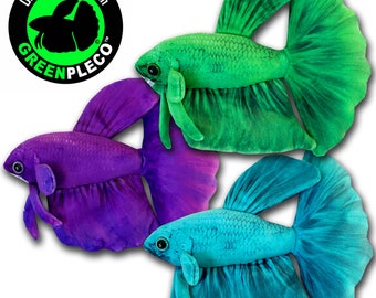 Aurora Borealis Betta Trio Collection Set ( approximately 8 inch )