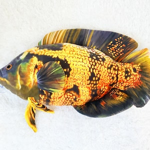 Lava Oscar Fish Plush Approximately 24 inches