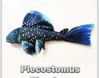 BLUE Phantom Pleco Plush