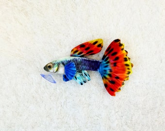 Spettro Guppy Fish Plush Approximately 9.5 inches