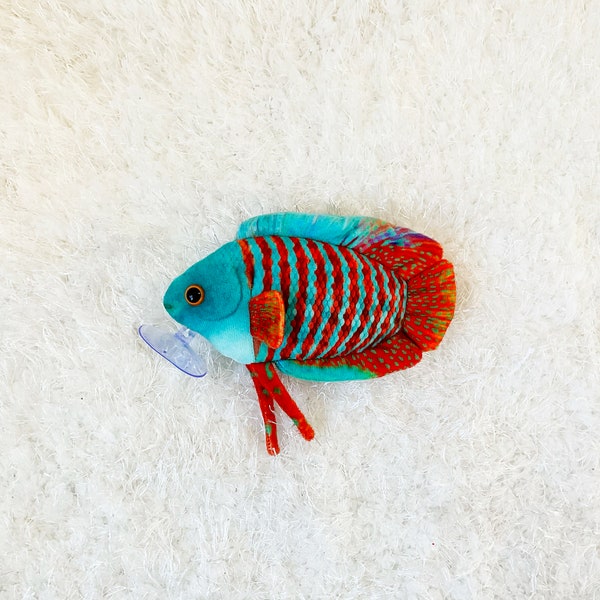 Dwarf Gourami Fish Plush Approximately 6.5 inches