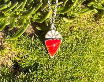 N113 Rosarita sterling sun necklace