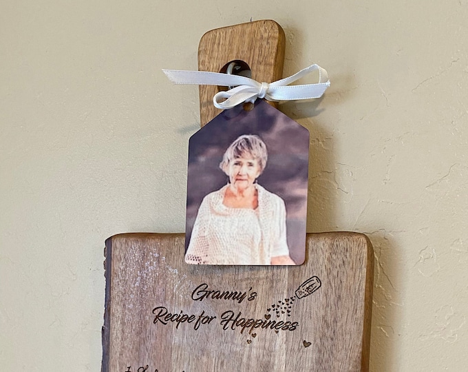 Full Color Photo Tag, Ornament, wood