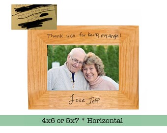 Personalized Handwriting Picture Frame: Custom Engraved Keepsake