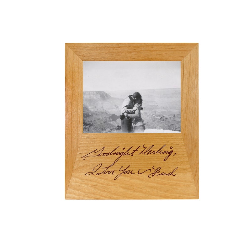 Engraved Handwriting Frame handwriting gift photo frame Etsy