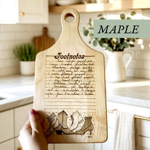 gift for grandma idea laser handwriting custom gift engraved recipe cutting board acacia walnut bamboo maple