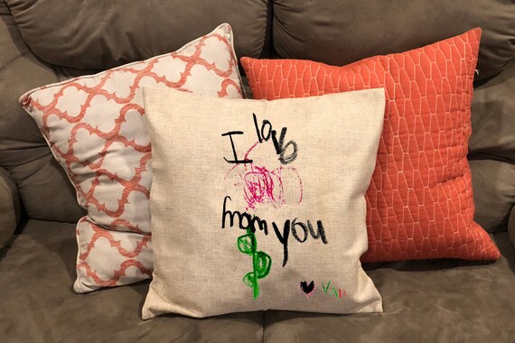 Handwriting Gift Handwriting Custom Pillow Cover Pillow Case Etsy