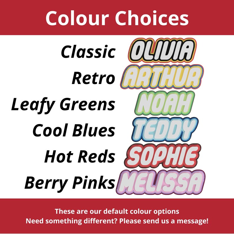 Kids Fun Toy Brick Block Sign | Custom Colour Choice Personal Nameplate Gift image 5