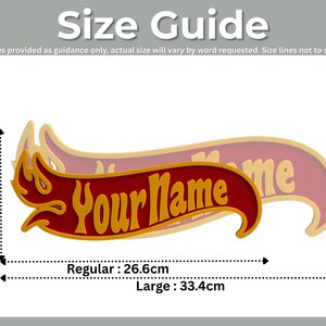 Custom Racing Flame Name Sign – Gift for Boys image 4