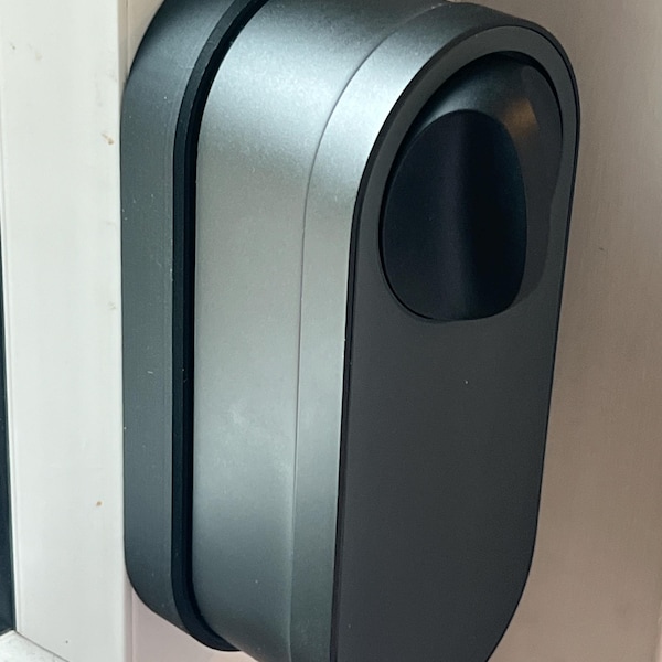 Espaciador de puerta personalizado con hueco para manija / Cerradura Aqara U200 en blanco y negro