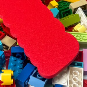 Kids Fun Toy Brick Block Sign | Custom Colour Choice Personal Nameplate Gift image 3
