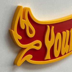 Custom Racing Flame Name Sign – Gift for Boys image 3