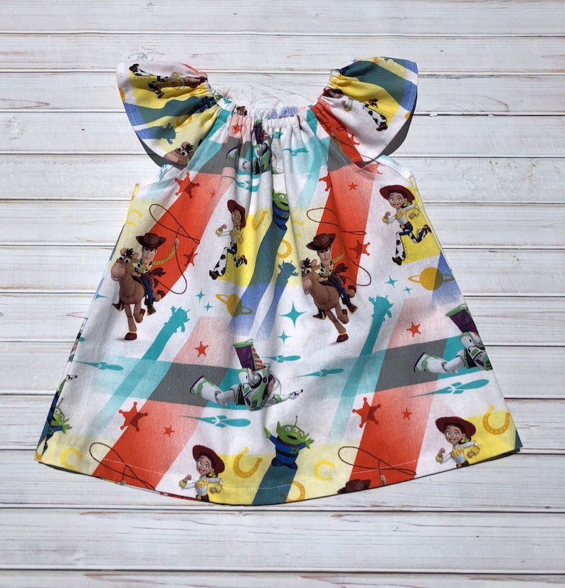 Girls Toy Story Flutter Sleeve Top ~ Baby Girl ~ Toddler ~ Woody ~ Jessie ~ Summer Clothes