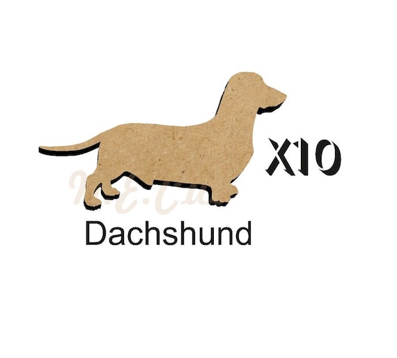 Pack of 10 YORKSHIRE TERRIER Dog blanks 4 size options 25mm,50mm,75mm,100mm from 3mm MDF DOGW205