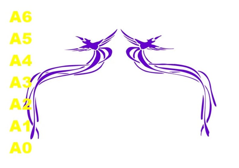 Flying display STENCIL A5,A4,A3,A2,A1,A0 Tattoo StyleTough Reusable 350 Micron Material Various Sizes #BD004