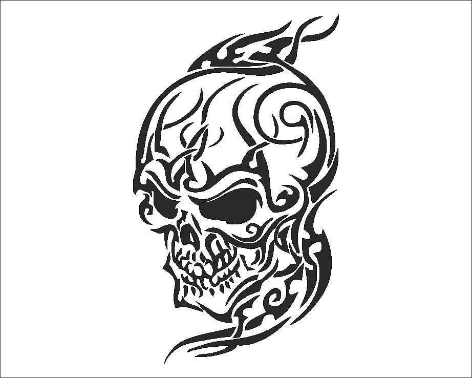 skull stencil tough reusable 350 micron material various
