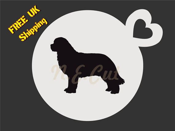 Dogc167 Terre Neuve Chien Pochoir Tasse à Café Coupe Cake Visage Peinture Pochoir Livraison Gratuite