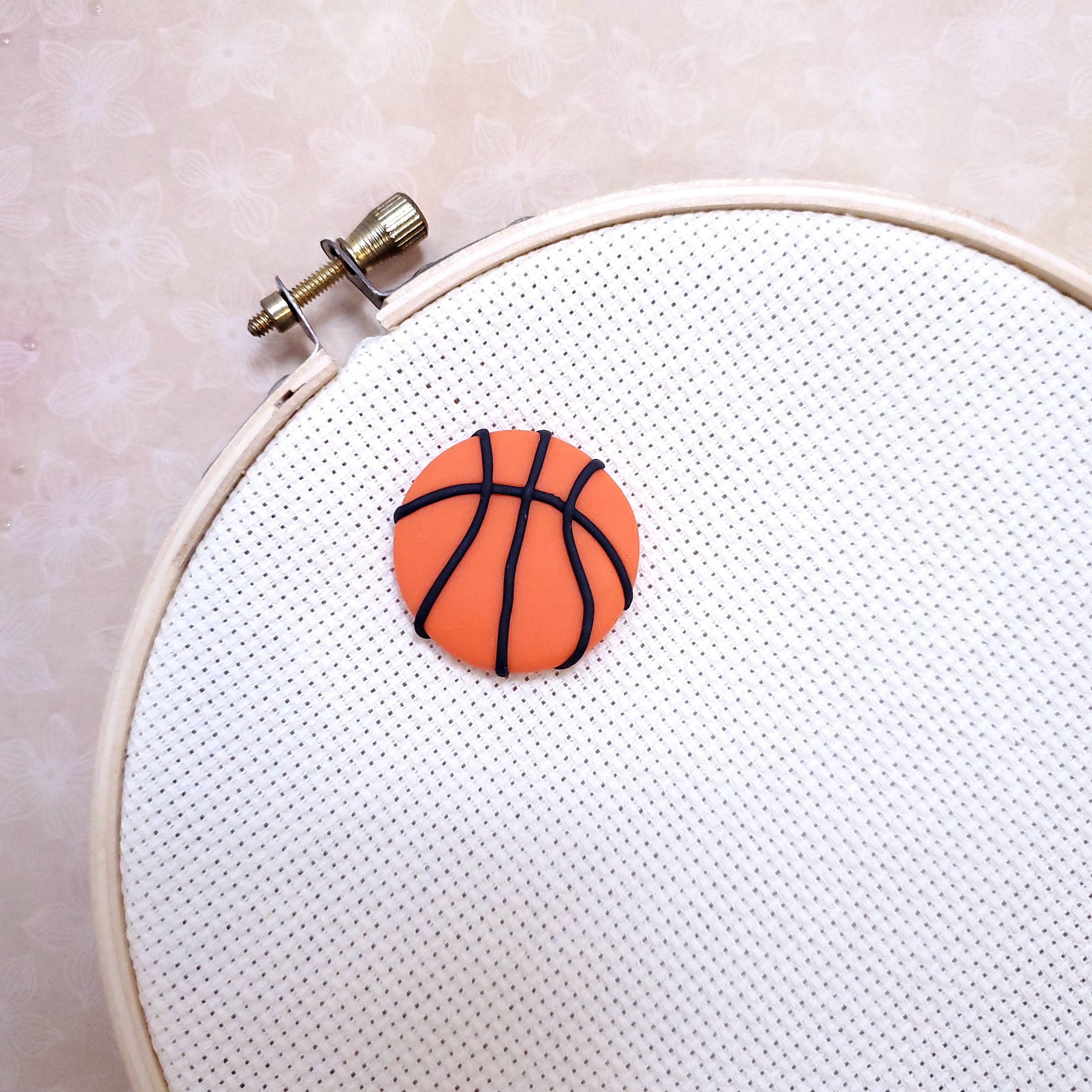 Basketball Ball Needle minder. clay I11 Etsy