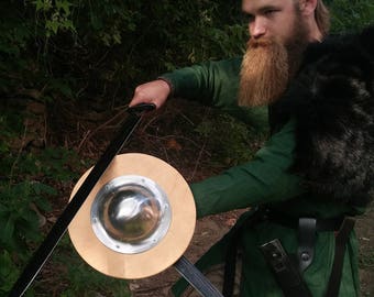 Viking round Shield, Round Buckler Shield 12"