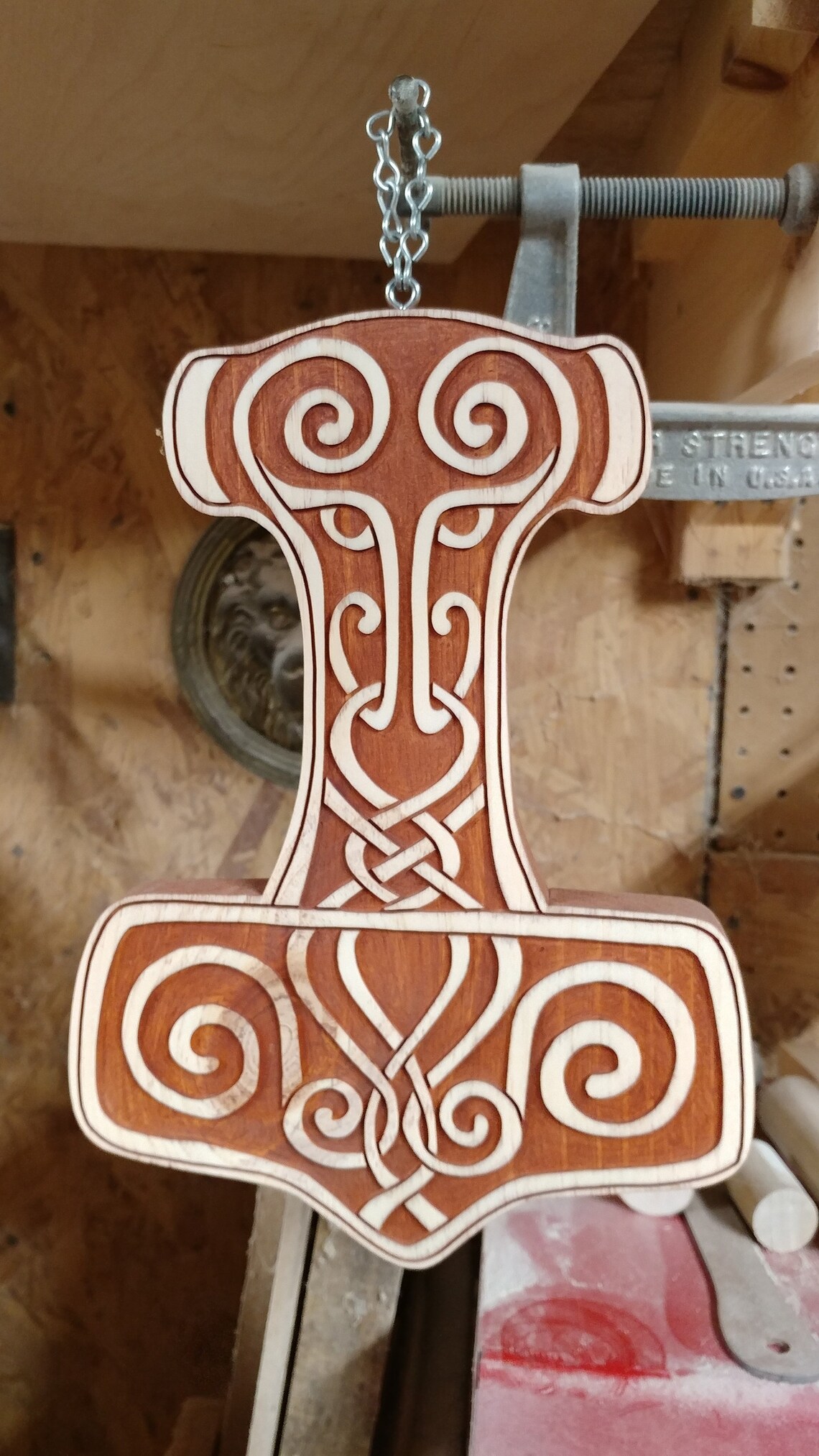 Mjollnir Viking Norse Thor's Hammer Carving Type B - Etsy
