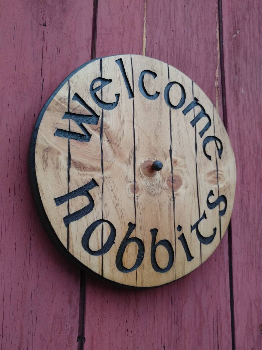 Welcome Hobbits Hobbit Door - Etsy