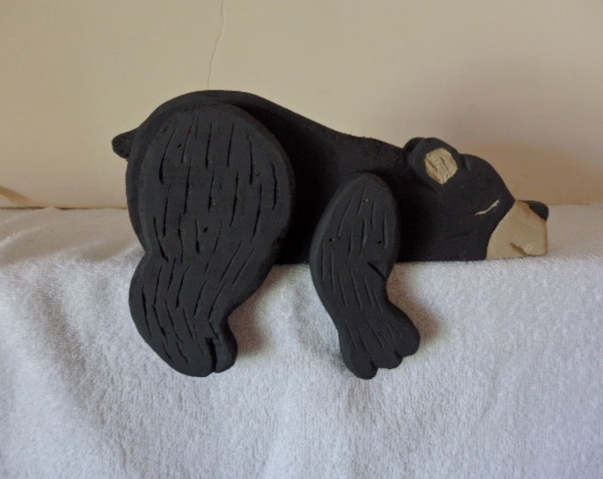Wooden Black Bear Shelf Sitter, Medium 10 - Etsy