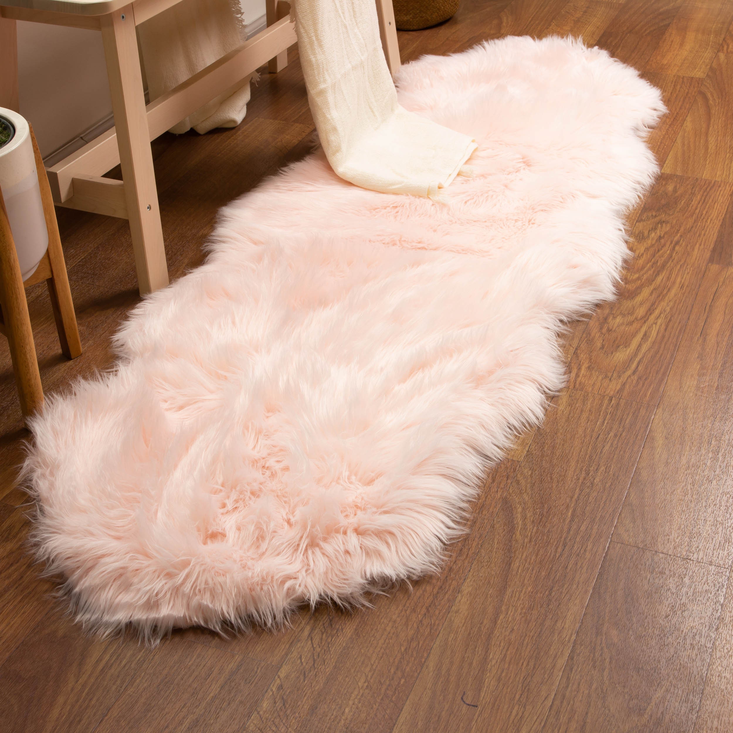 Fluffy Faux Sheepskin Shag Rug Silky Mat 2' X 6'' Etsy