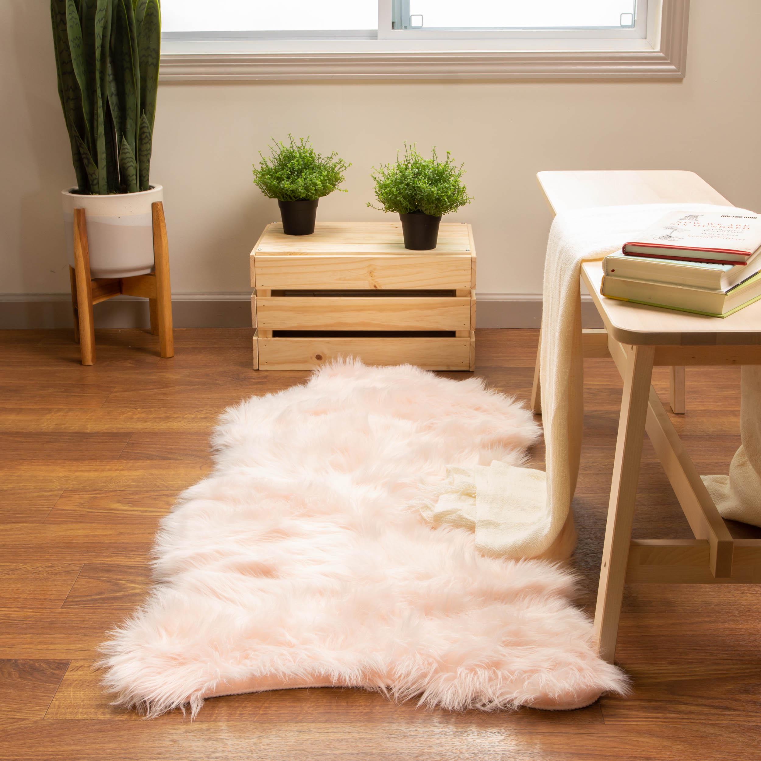 Super Soft Faux Sheepskin Rug Furry Accent Rug, 2' X 4' Shaped - Etsy