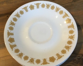 4 Butterfly Gold Coffee Cups and Saucers, Corelle Corning, Vitrelle Hook Handled Cups, Retro Kitchen, Vintage Corning Ware 4 Butterfly Gold Coffee Cups and Saucers, Corelle Corning, Vitrelle Hook Handled Cups, Retro Kitchen, Vintage Corning Ware