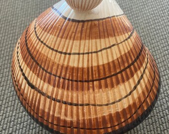 Fitz and Floyd Japan Shell Bowl with Lid