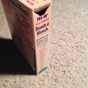 Original Beads O' Bleach Cardboard Box by Purex | Etsy